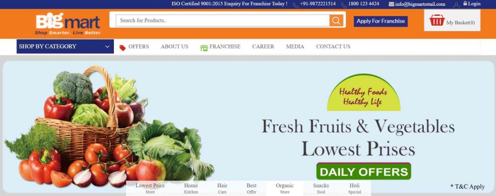 Online Grocery Shopping in India